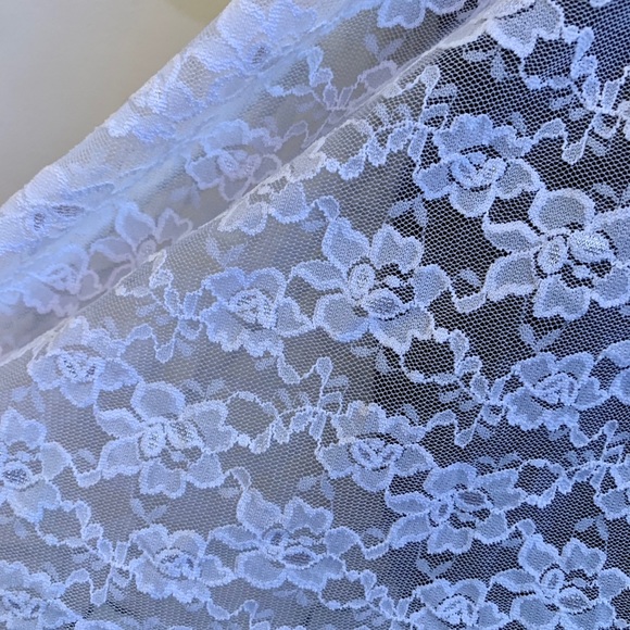 NWOT Babydoll white lace halter-style lingerie - Picture 6 of 8